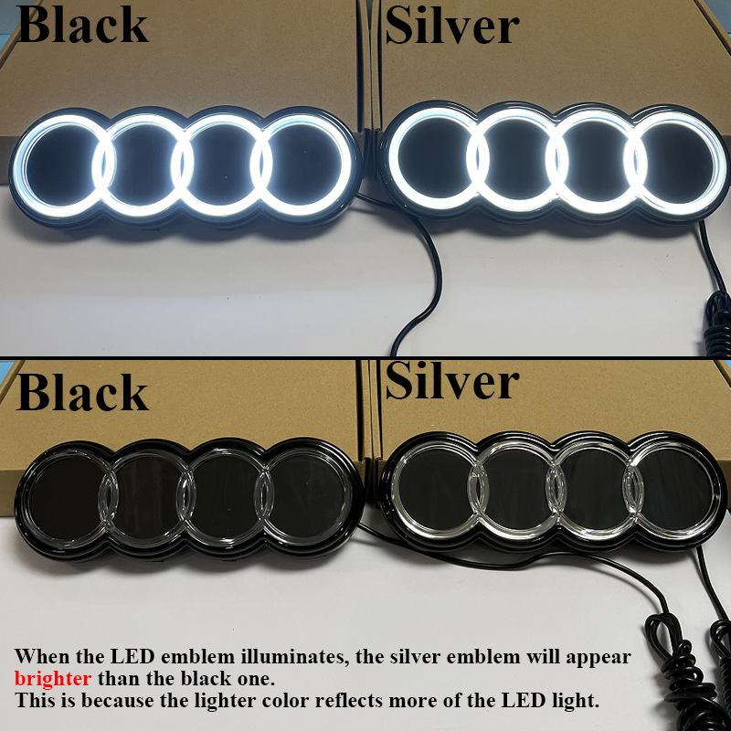 2nd Generation Dynamic Audi Led Emblem for Q8 (2019-2023) ( Four Dynamic Effects)