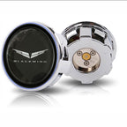 Customize Gloss Black Blackwing and Wings Logo Floating Center Caps
