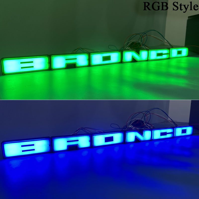 2nd Gene RGB Ford Bronco Illuminated Emblems (2021-Present)