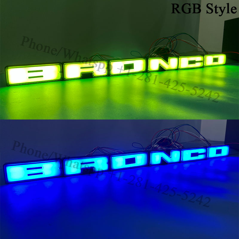 Dynamic Ford Bronco Illuminated Emblems (2021-UP)