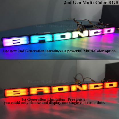 2nd Gene RGB Ford Bronco Illuminated Emblems (2021-Present)