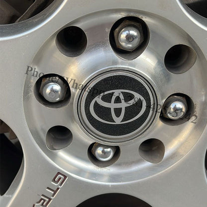 Custom 59mm floating center caps for toyota yaris aftermarket rims (4Pcs)