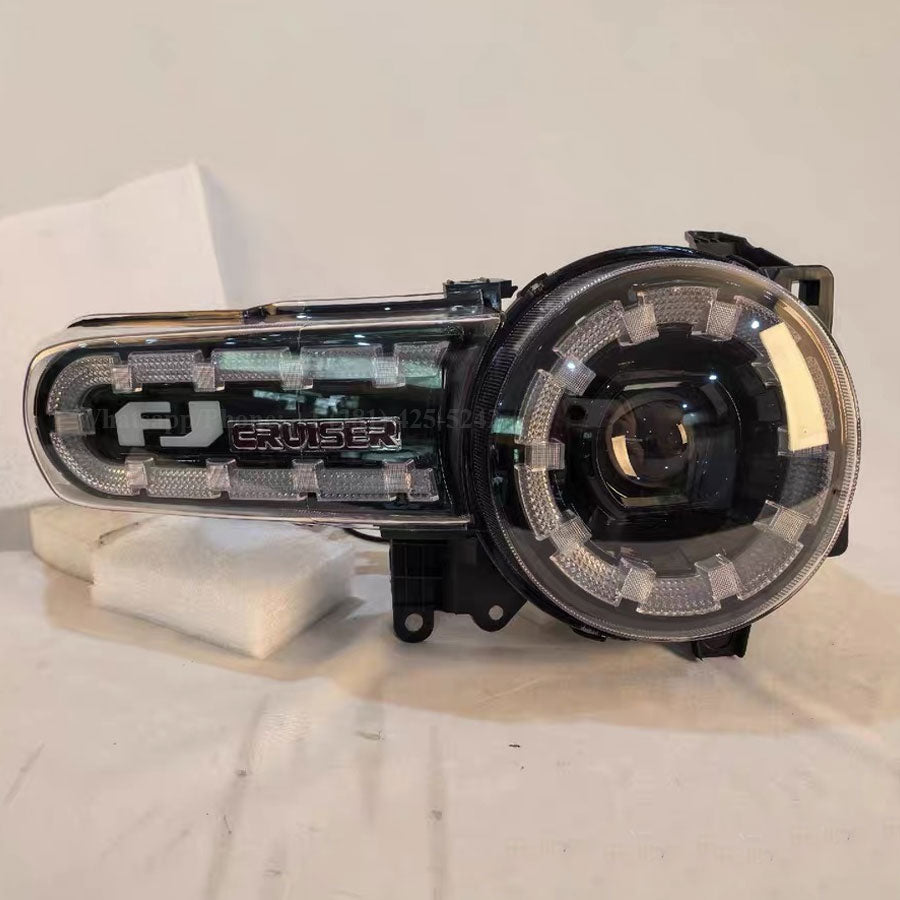 FJ Cruiser LED Headlights (2007–2021) | Custom Integrated "FJ Cruiser" Lettering