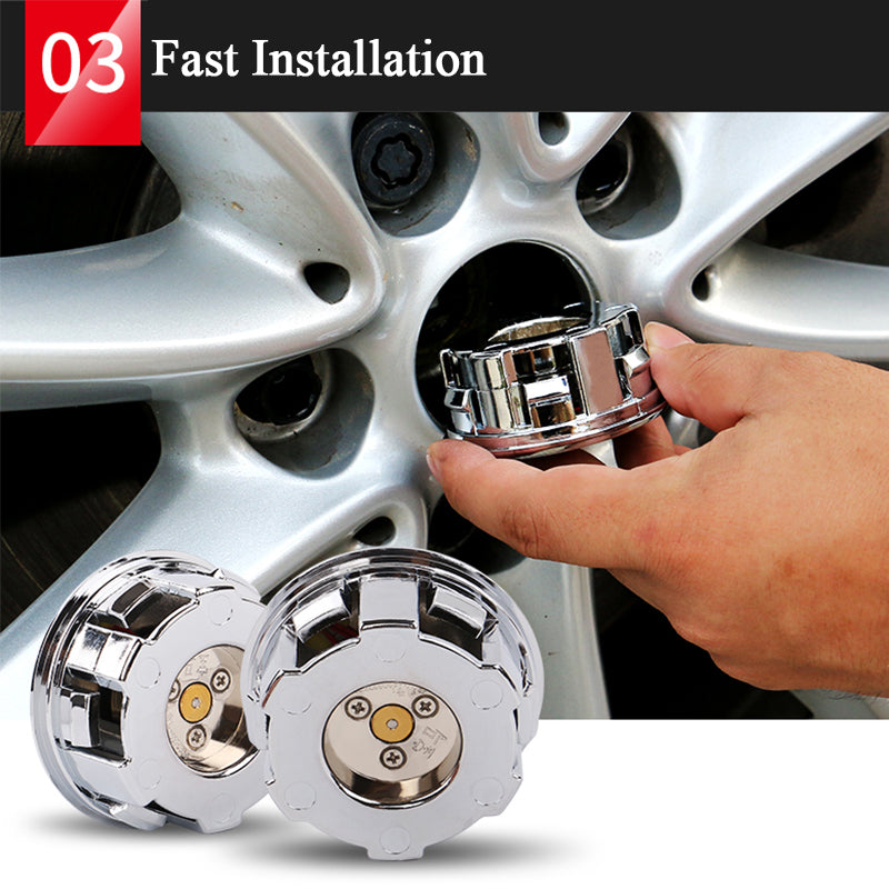 Custom Mercedes Floating Center Caps – Fits C-Class Original Wheels (C300, C43, C63 AMG) 2022-2025