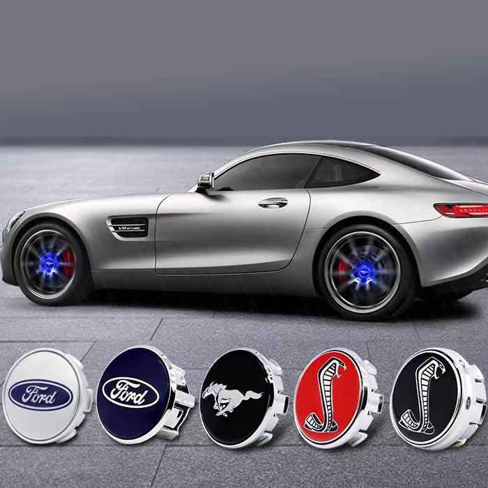 Mustang Floating Center Caps 54mm for Stock Rims (4Pcs)