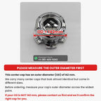 Custom Chrome Center Cap for FUEL Off-Road Wheels – 142mm OD, Made to Order( 4-Piece Set)