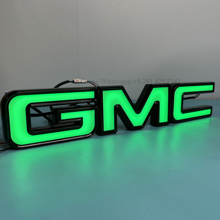 Dynamic Light up GMC Emblem for Sierra 1500 2500 HD 3500 HD (2019-2025)