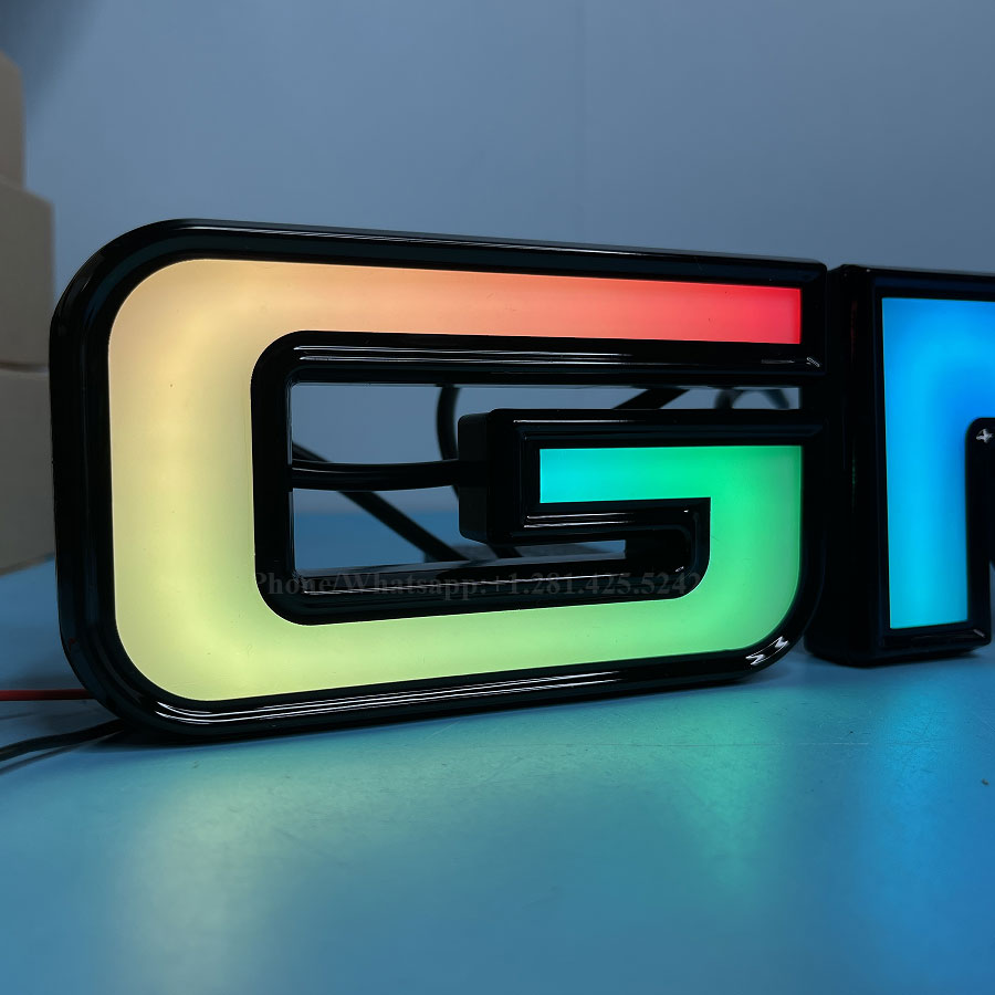 Dynamic Light up GMC Emblem for Sierra 1500 2500 HD 3500 HD (2019-2025)