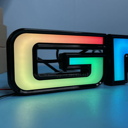 Dynamic Light up GMC Emblem for Sierra 1500 2500 HD 3500 HD (2019-2025)