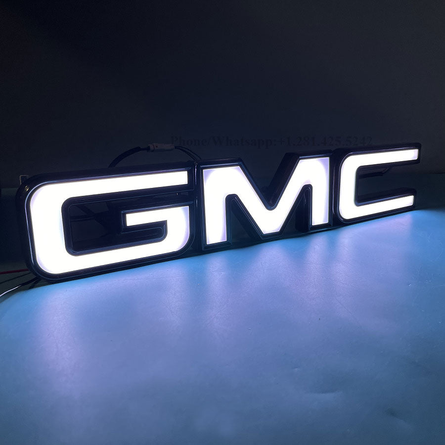 Dynamic Light up GMC Emblem for Sierra 1500 2500 HD 3500 HD (2019-2025)