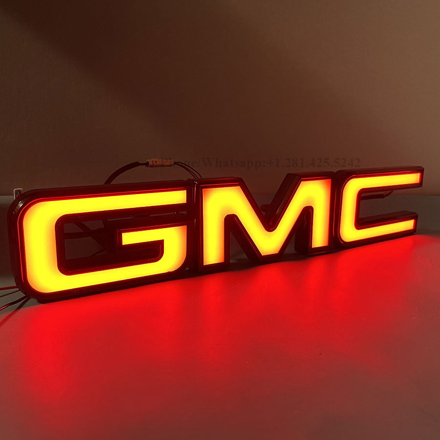 Dynamic Light up GMC Emblem for Sierra 1500 2500 HD 3500 HD (2019-2025)