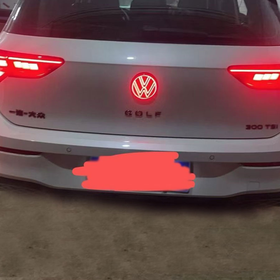 VW 110mm Rear Red LED Emblem Assembly | For Flip-Style Latches (Non-Camera Models)