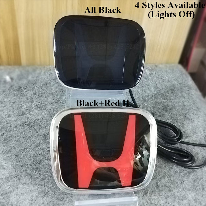 Dual-Color Honda LED Emblem Kit (Front & Rear)