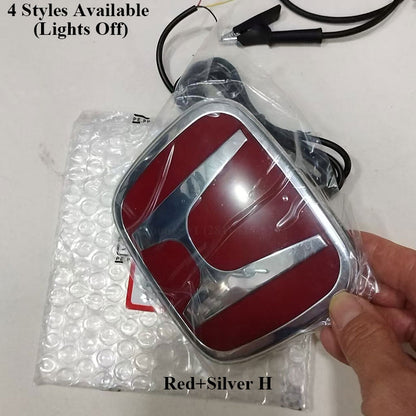 Dual-Color Honda LED Emblem Kit (Front & Rear)