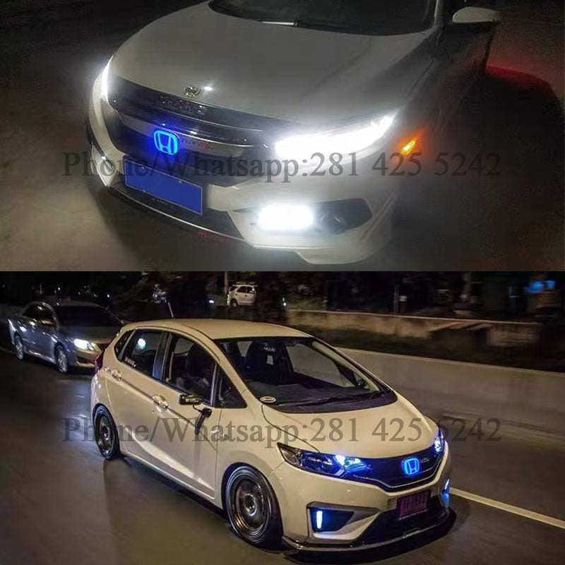 Dual-Color Honda LED Emblem Kit (Front & Rear)
