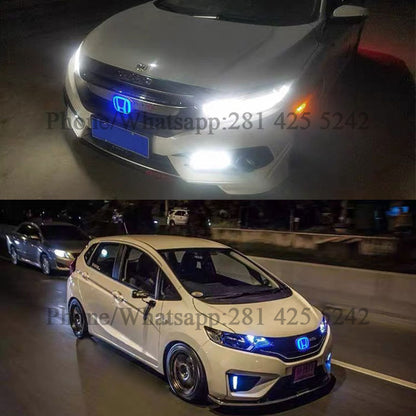 Dual-Color Honda LED Emblem Kit (Front & Rear)