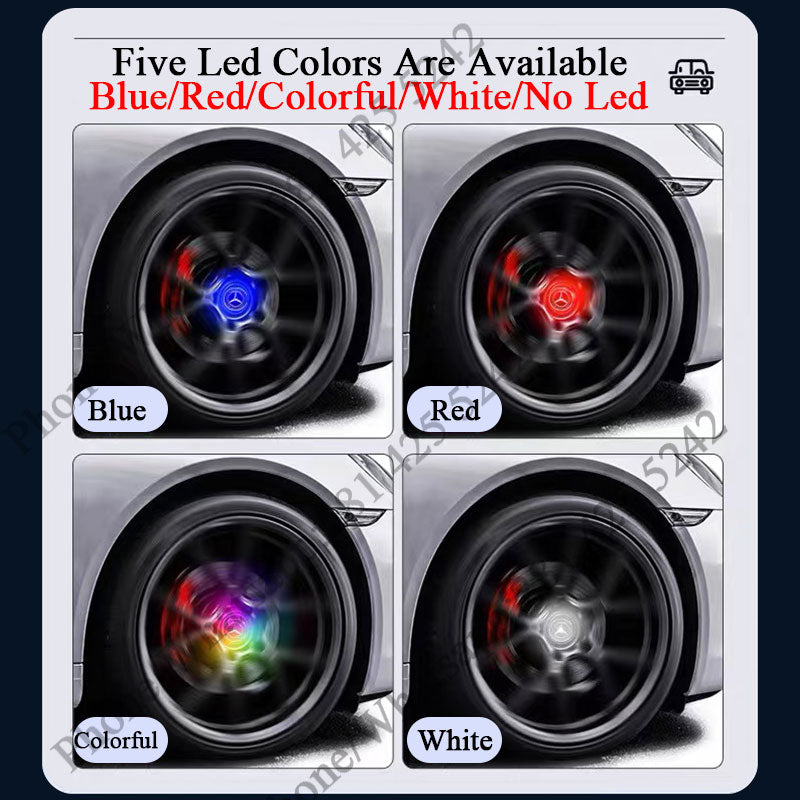 Mercedes Floating Center Caps 75mm for Stock Rims
