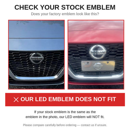 3rd Generation Nissan Led Emblem (Compatible with ACC/Radar for Emergency Braking)