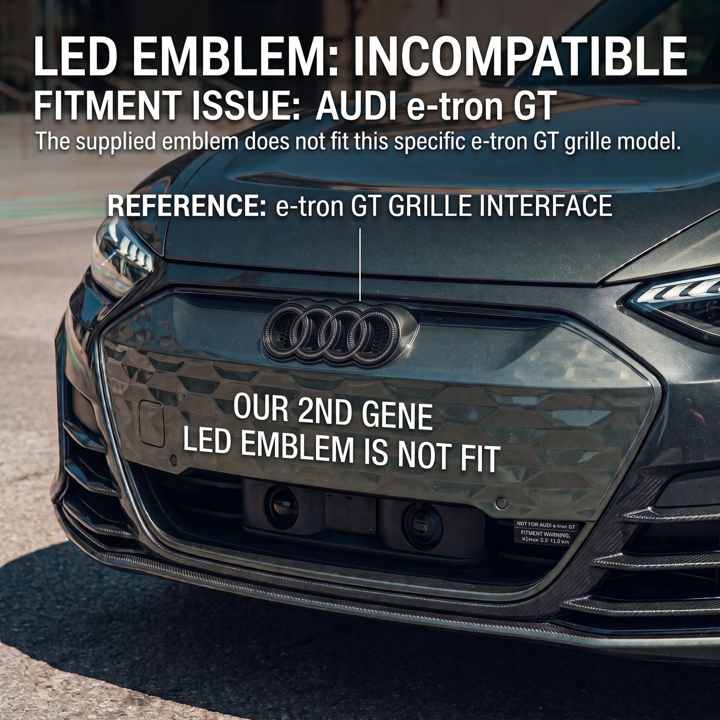 2nd Generation Dynamic Audi Led Emblem for Audi e-tron (2019-2023)
