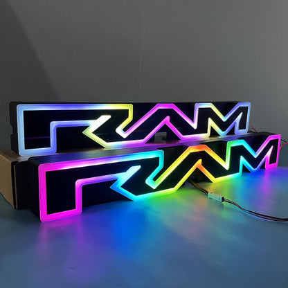 2nd Gene RGB Style Light up Ram Grill Letters Fit For Ram 1500 (2025-2026)