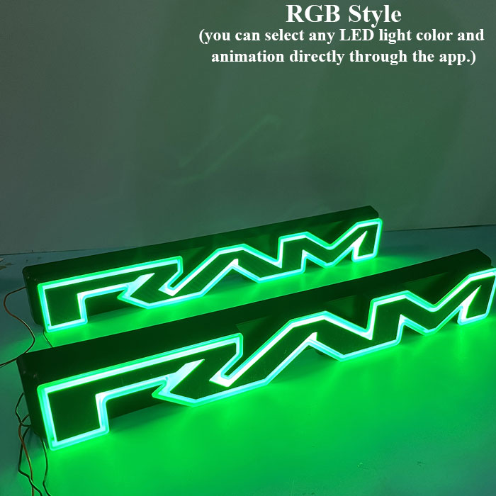 Ram 2500 Light up Emblem (2020-2024)  Dynamic or RGB Options Available