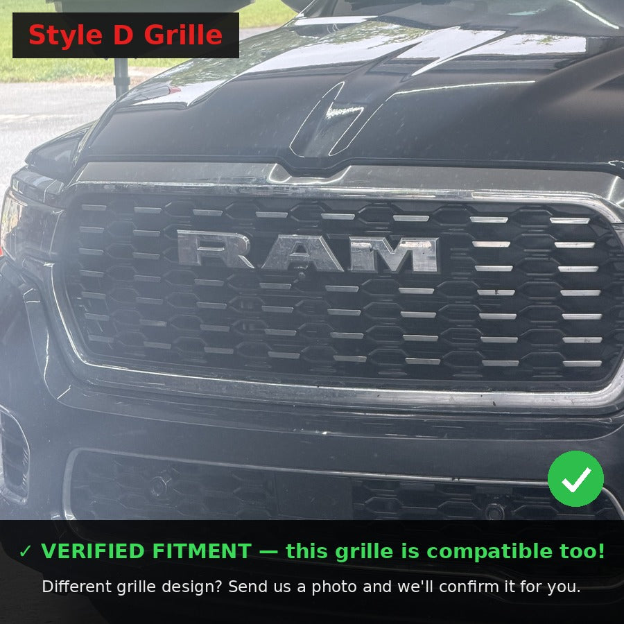 2nd Gene RGB Style Light up Ram Grill Letters Fit For Ram 1500 (2025-2026)