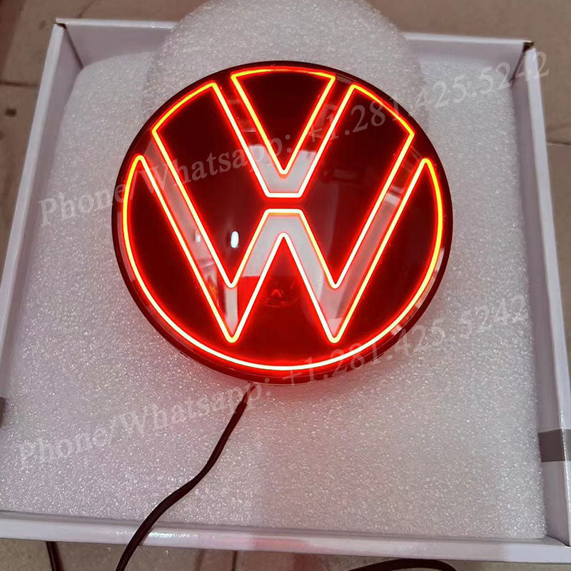 VW Rear Red Led Emblem (110mm/4.33inches)