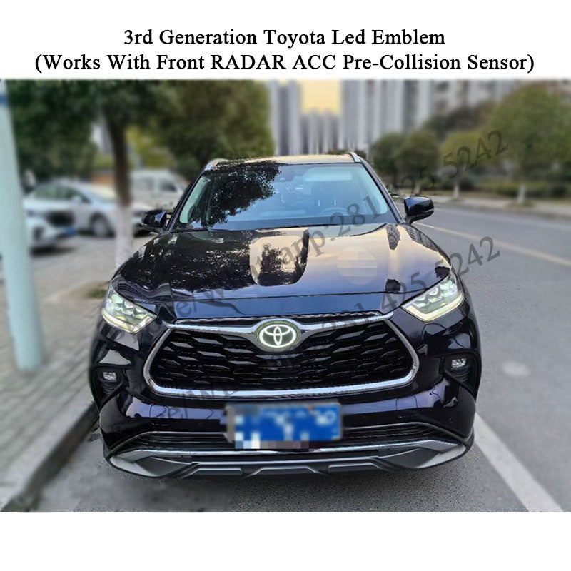 3rd Generation Toyota Led Emblem for RAV4(2016-2024) (Works With Front RADAR ACC Pre-Collision Sensor)