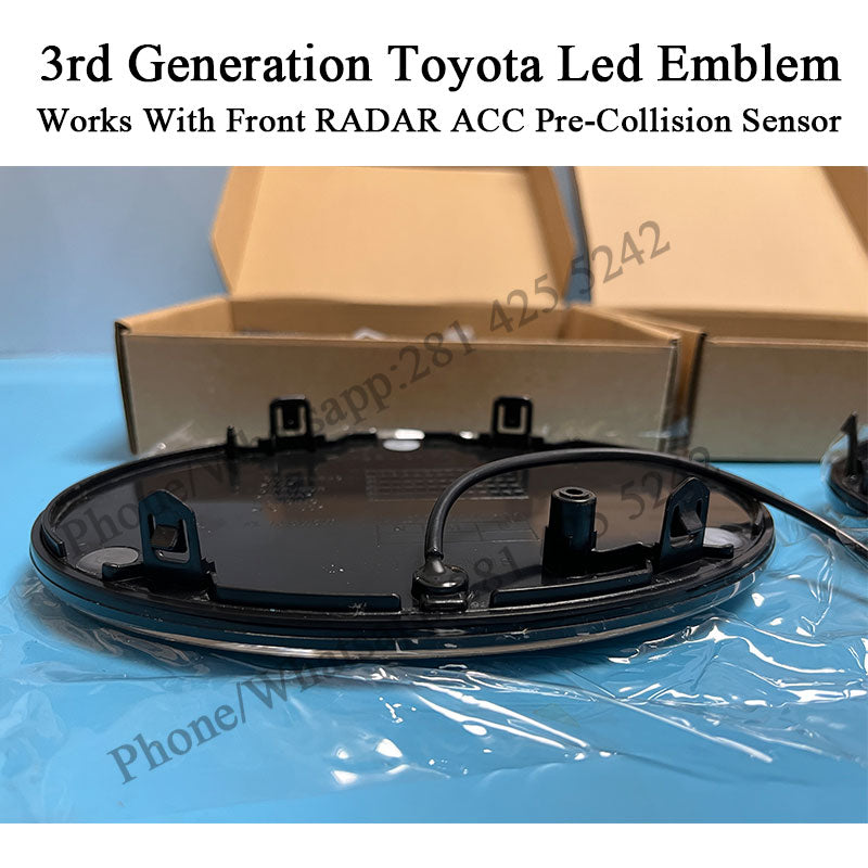 3rd Generation Toyota Led Emblem Works With Front RADAR ACC Pre-Collision Sensor