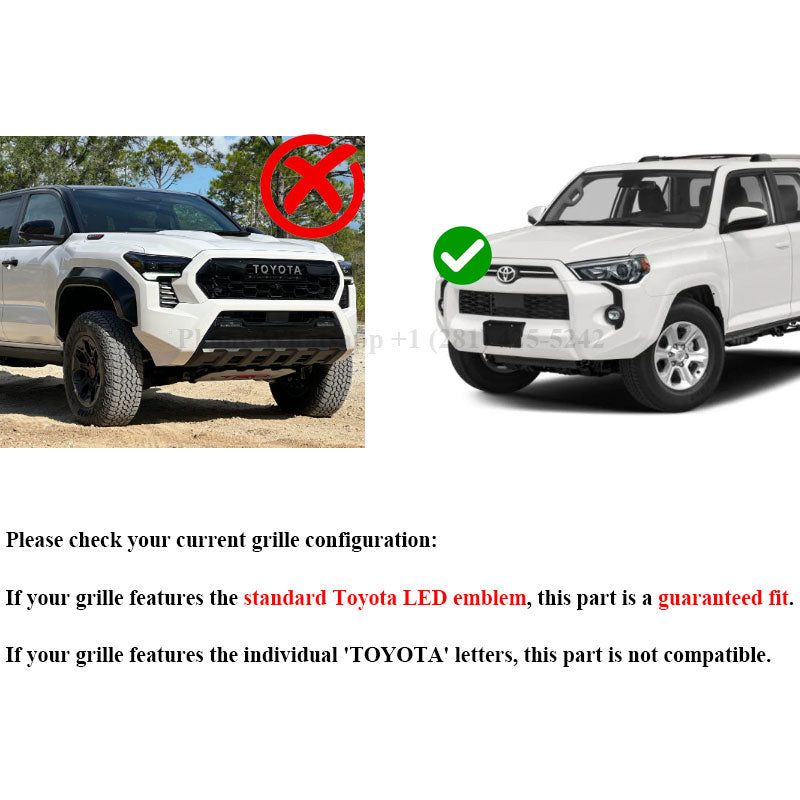Dynamic Light up Toyota 4Runner Emblem (2010-2024) White Led Light or RGB Style