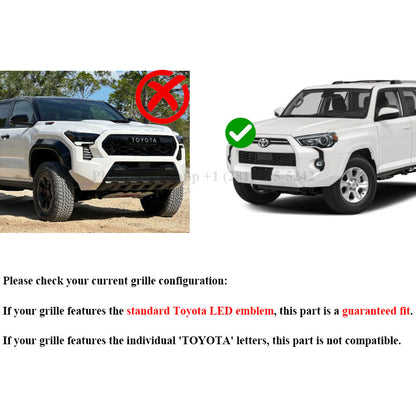 Dynamic Light up Toyota 4Runner Emblem (2010-2024) White Led Light or RGB Style