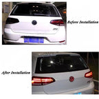 VW 110mm Rear Red LED Emblem Assembly | For Flip-Style Latches (Non-Camera Models)