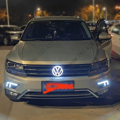 Custom VW Light up Emblem light for Golf 6 (137mm) / With UPS Shipping Fees