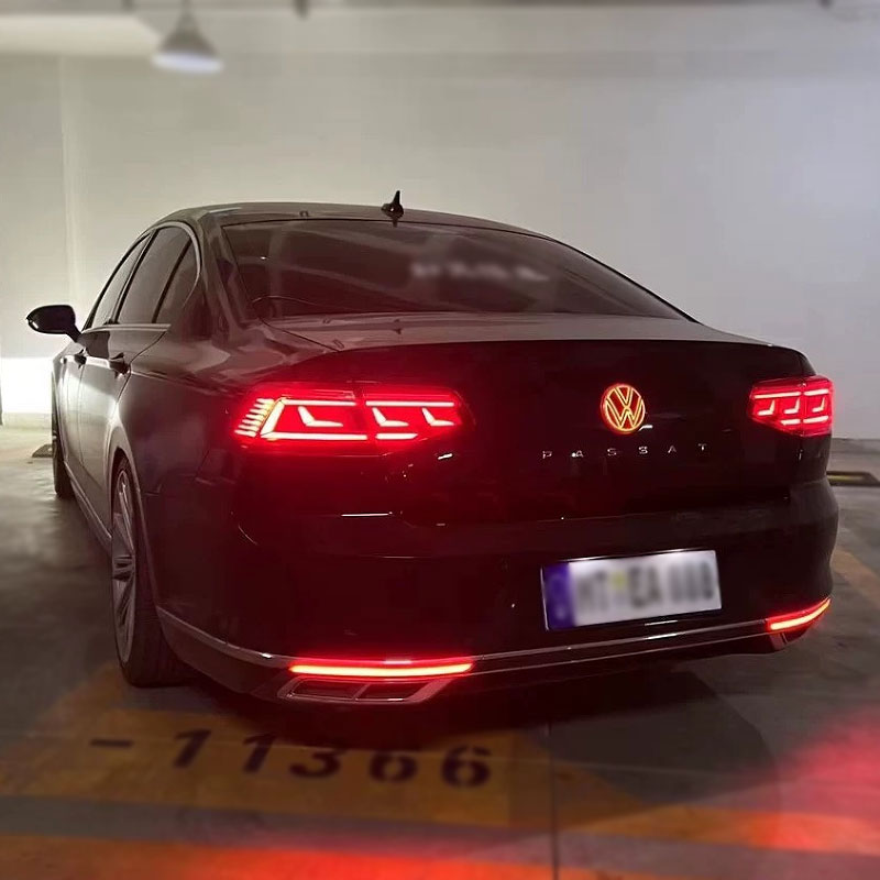 VW 110mm Rear Red LED Emblem Assembly | For Flip-Style Latches (Non-Camera Models)