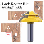 45 Degree Lock Miter Router Bit