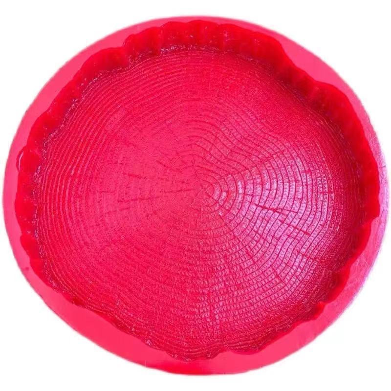 Tree Texture Round Concrete Paver Molds ( Ø 17.72")