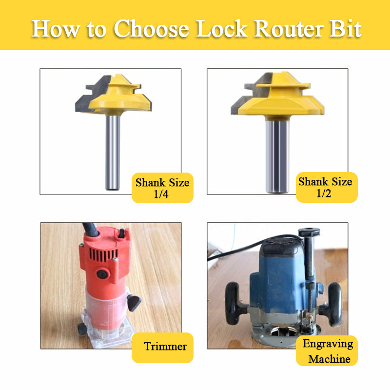 45 Degree Lock Miter Router Bit