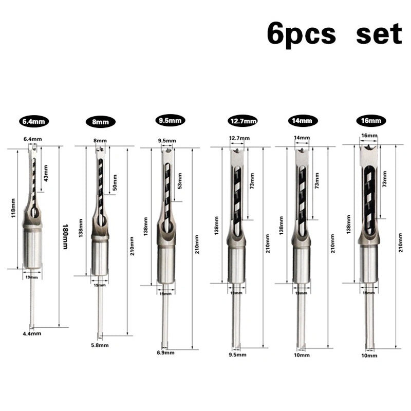 Square Hole Drill Bit