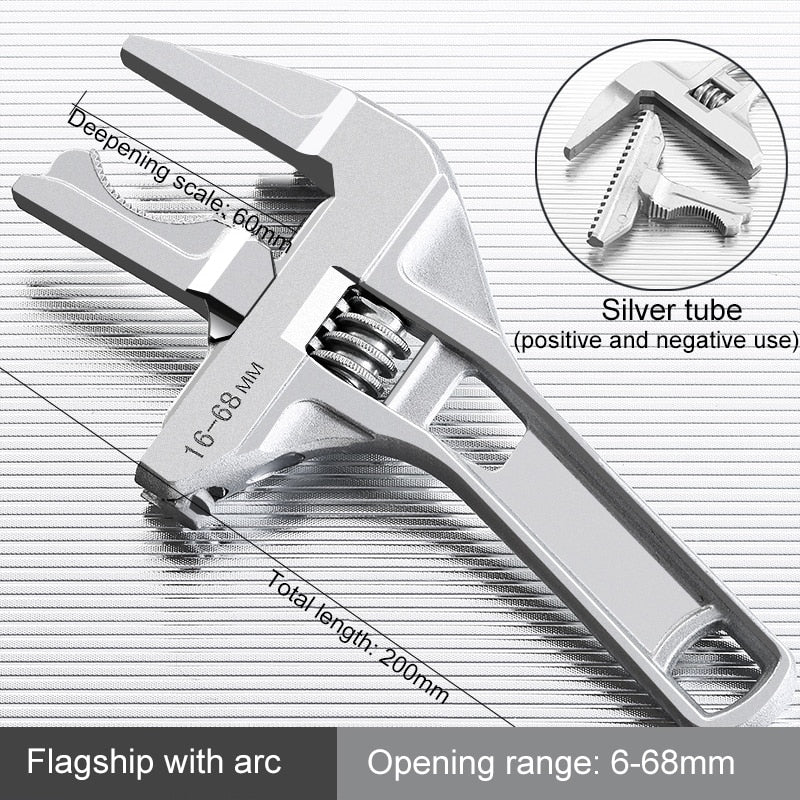 Multi-function Large Adjustable Wrench