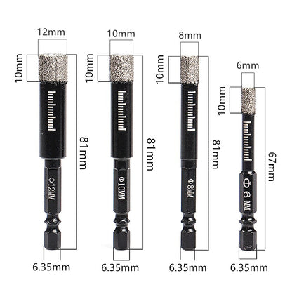 Glass Tile Marble Hole Drilling Bit Set