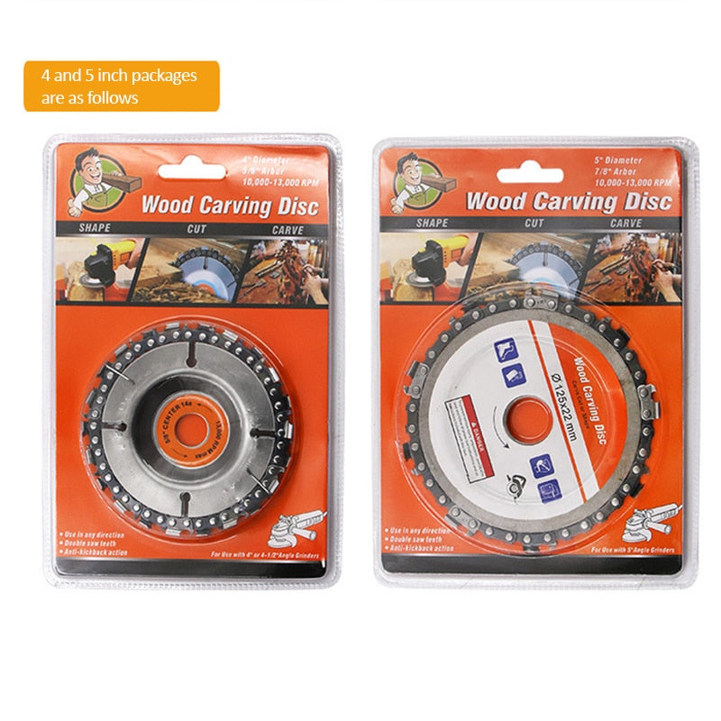 Wood Carving Disc Chain Grinder
