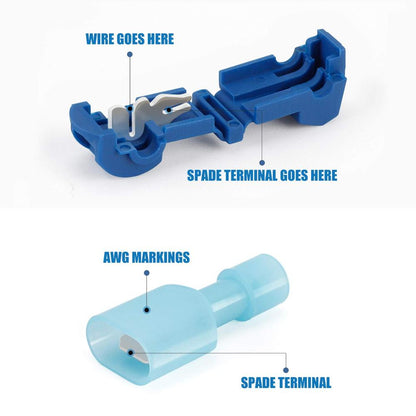 Self-Stripping Electrical T-Tap Wire Connectors