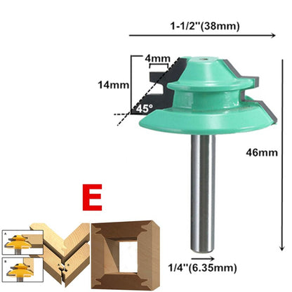 45 Degree Lock Miter Router Bit