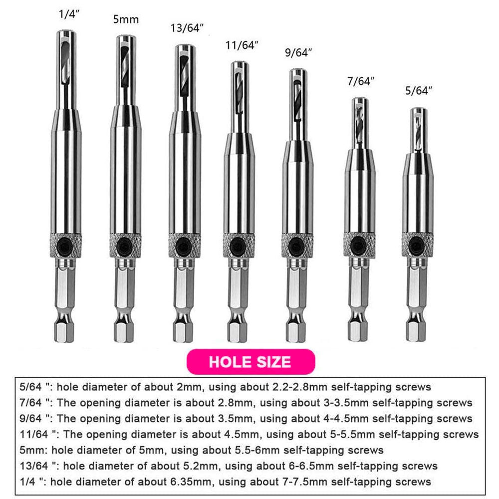 Self Centering Drill Bits Set